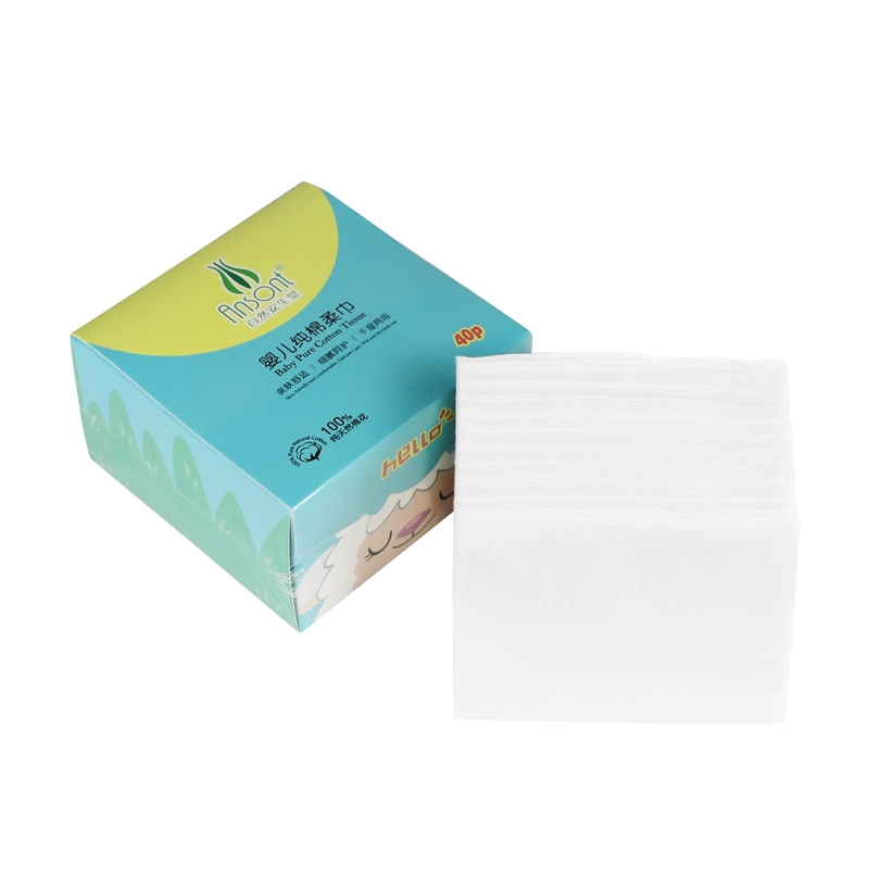 Disposable Super Absorbent Dry Baby Wipes, Facial Tissue, Cotton Facial Dry Wipes for Baby