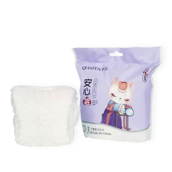 Pantalones menstruales disponibles de la señora Night de la servilleta sanitaria del anión biodegradable ultra fino